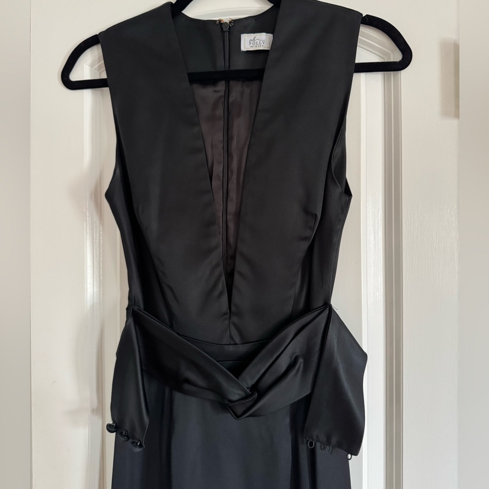 Oh Polly Satin Midi Dress